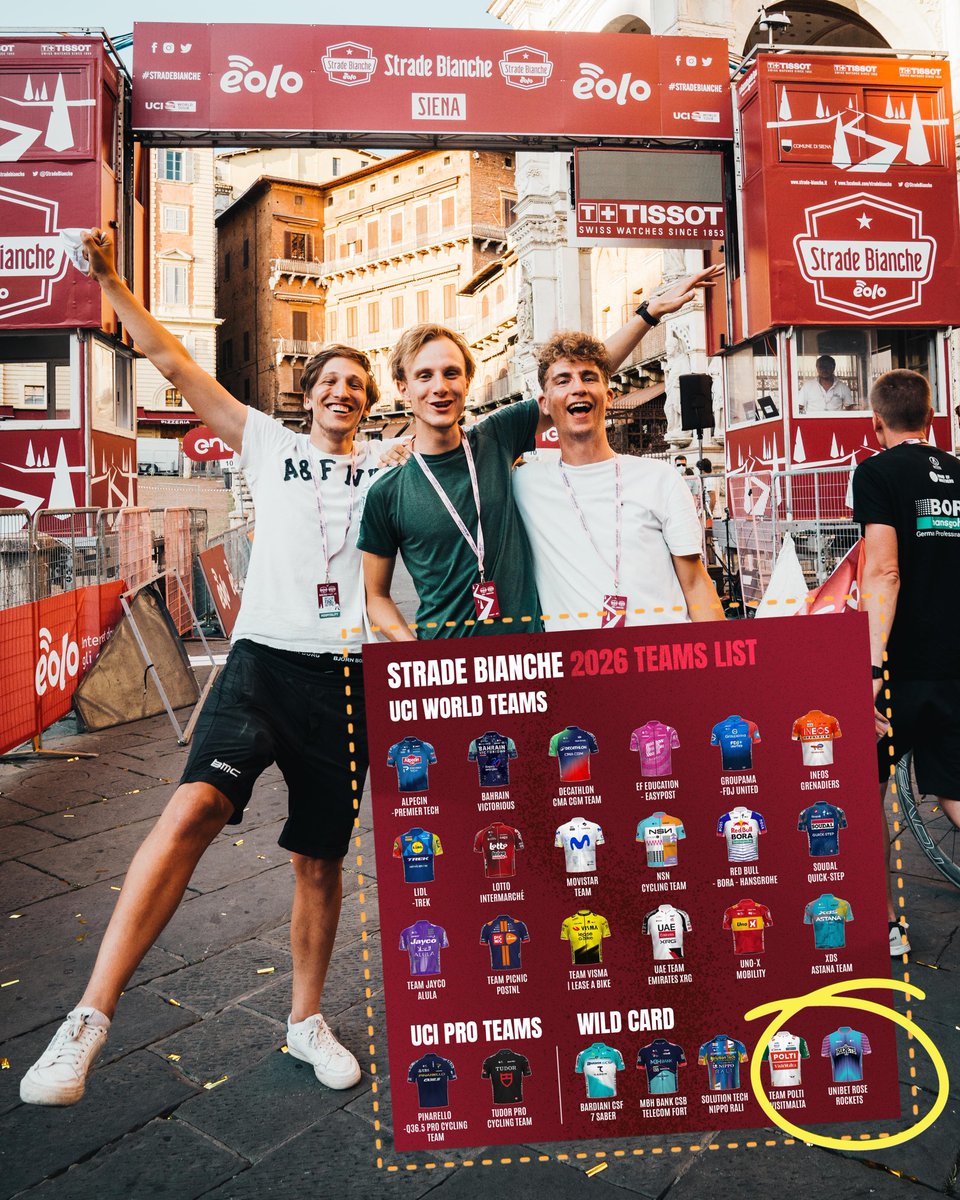 rockets_cycling's tweet photo. Little did they know… 🥰
🫶 See you (back) soon: @StradeBianche! 🇮🇹 https://t.co/Xi7zCoAPXM