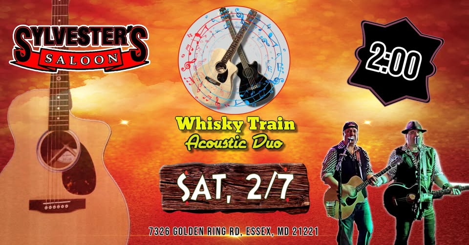 WhiskyTrain's tweet photo. 🍺**𝗪𝐓 𝐃𝐔𝐎** | 𝐒𝐀𝐓𝐔𝐑𝐃𝐀𝐘, 𝟐/𝟕 @ 𝐒𝐘𝐋𝐕𝐄𝐒𝐓𝐄𝐑'𝐒 🍸 - https://t.co/wSJa7U6XYB
Spend your Saturday afternoon with good spirits, great food, and awesome acoustic rock! https://t.co/OZHeF4dnZr