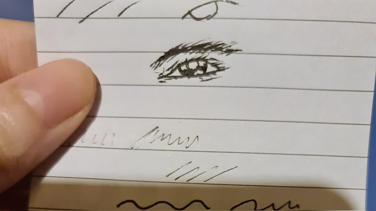 Quando devi scrivere, rapidamente, un appunto, ma la penna non collabora e la devi prima un po' "sbloccare".