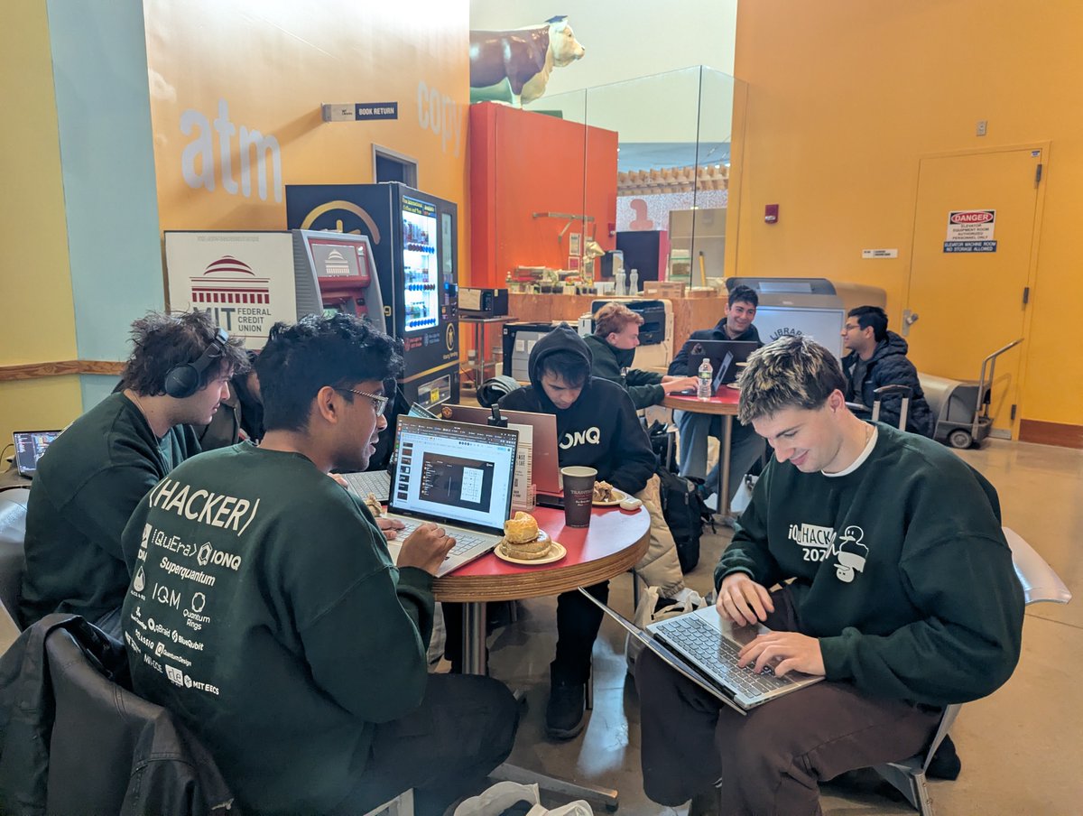 QuantumRingsInc's tweet photo. We were thrilled to return as a sponsor at #iQuHACK this past weekend, which gathered over 1400 of the brightest minds in quantum from 76 countries around the world to push the limits of what’s possible. Bob Wold (@BeyondNISQ)  and Robert Wamsley were on-site at @MIT, mentoring, troubleshooting, and marveling at the creativity on display.

We’d like to extend a huge congratulations to the Spirit Sprinters, the winners of our challenge, who demonstrated exemplary creativity and ingenuity in both their solution and presentation. Congrats to Hayden Miller, Woody Hulse, Caden Schroeder, Rohan Pankaj, and Patrick Jennings!

The creativity, determination, and teamwork on display reminded us why the next generation of quantum innovators is so exciting, and we can’t wait to see the groundbreaking solutions they’ll build next!

A special thanks to @iQu_ISE  for putting on such a spectacular event. It was also great to connect with our friends at @BlueQubitIO, @qbraid_official, @NVIDIAAI, @IonQ_Inc, @ClassiqTech, Alice & Bob, @meetIQM, and @superquantumlab!

Check out our full recap on our blog here:
https://t.co/mhP24p8uJN