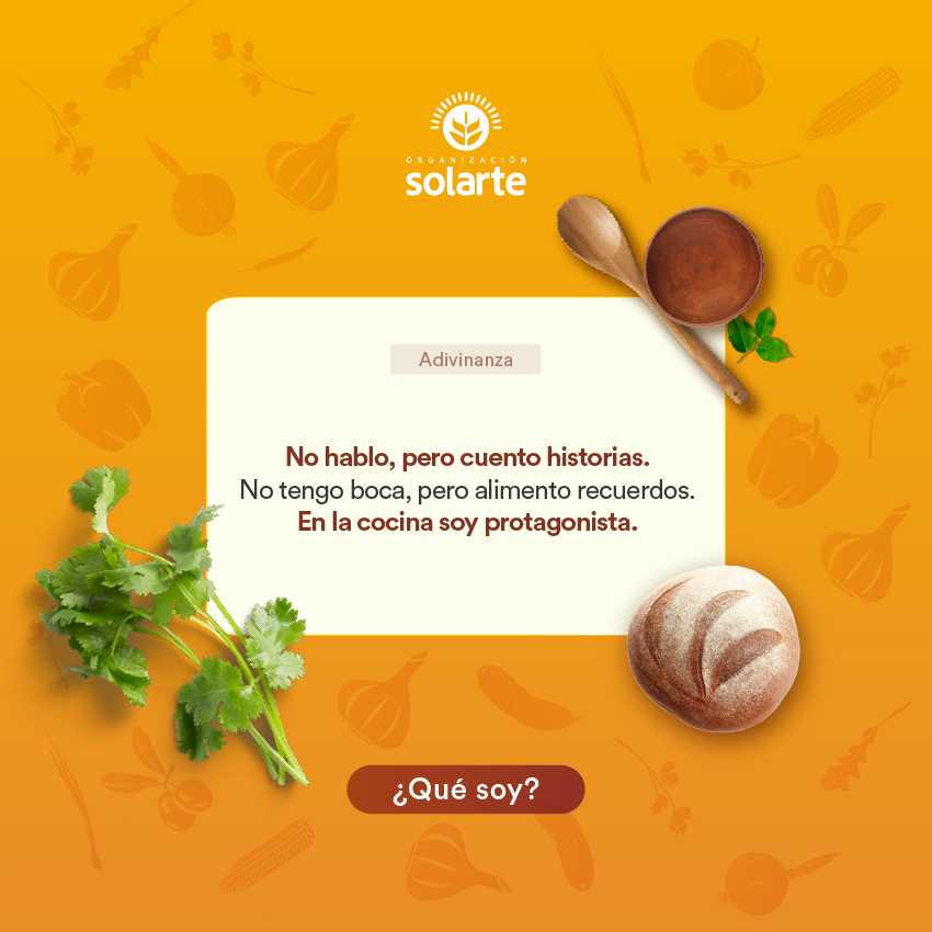 OrgSolarte's tweet photo. No hablo, pero cuento historias.
No tengo boca, pero alimento recuerdos.
En la cocina soy protagonista.
¿Qué soy? https://t.co/H66jpDYkL3
