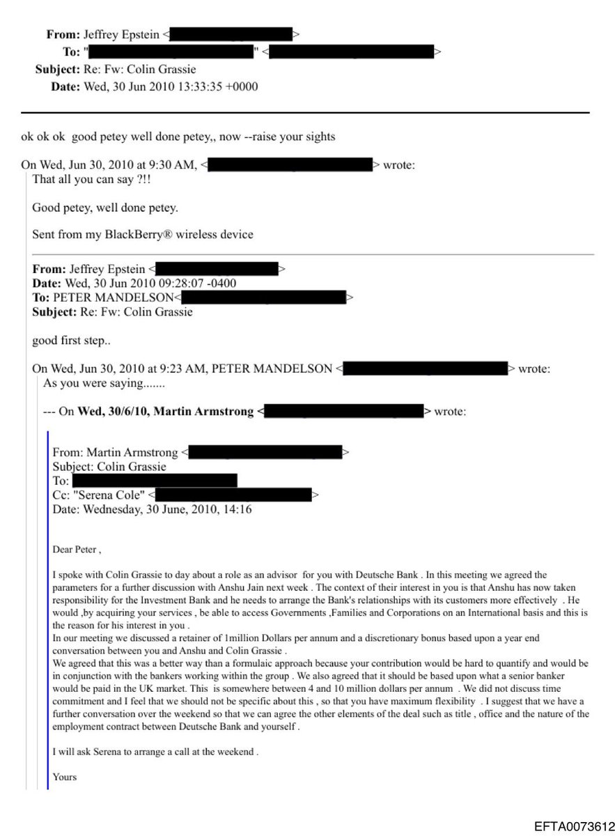 In case you are in any doubt that Mandelson was Epstein’s lap dog, here is Epstein talking to “Petey” like, um, *a literal dog*…