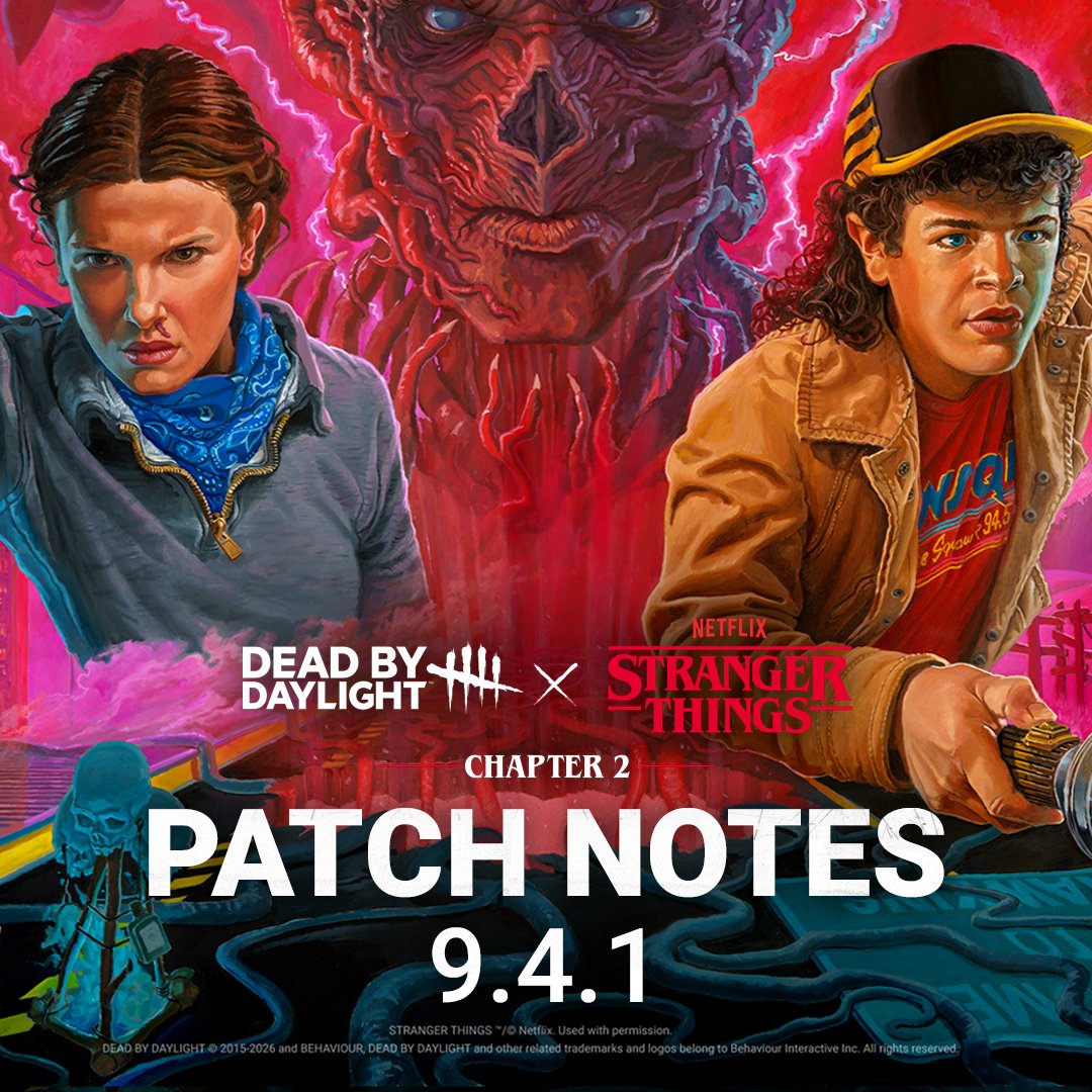 DeadbyDaylight's tweet image. 9.4.1 Bugfix Patch will begin rollout at 11am, with fixes for Turn Back the Clock and The Ghoul. Platforms will receive the update at different times - crossplay between platforms on different versions will not be possible until the patch has fully rolled out.
 
The update is not…