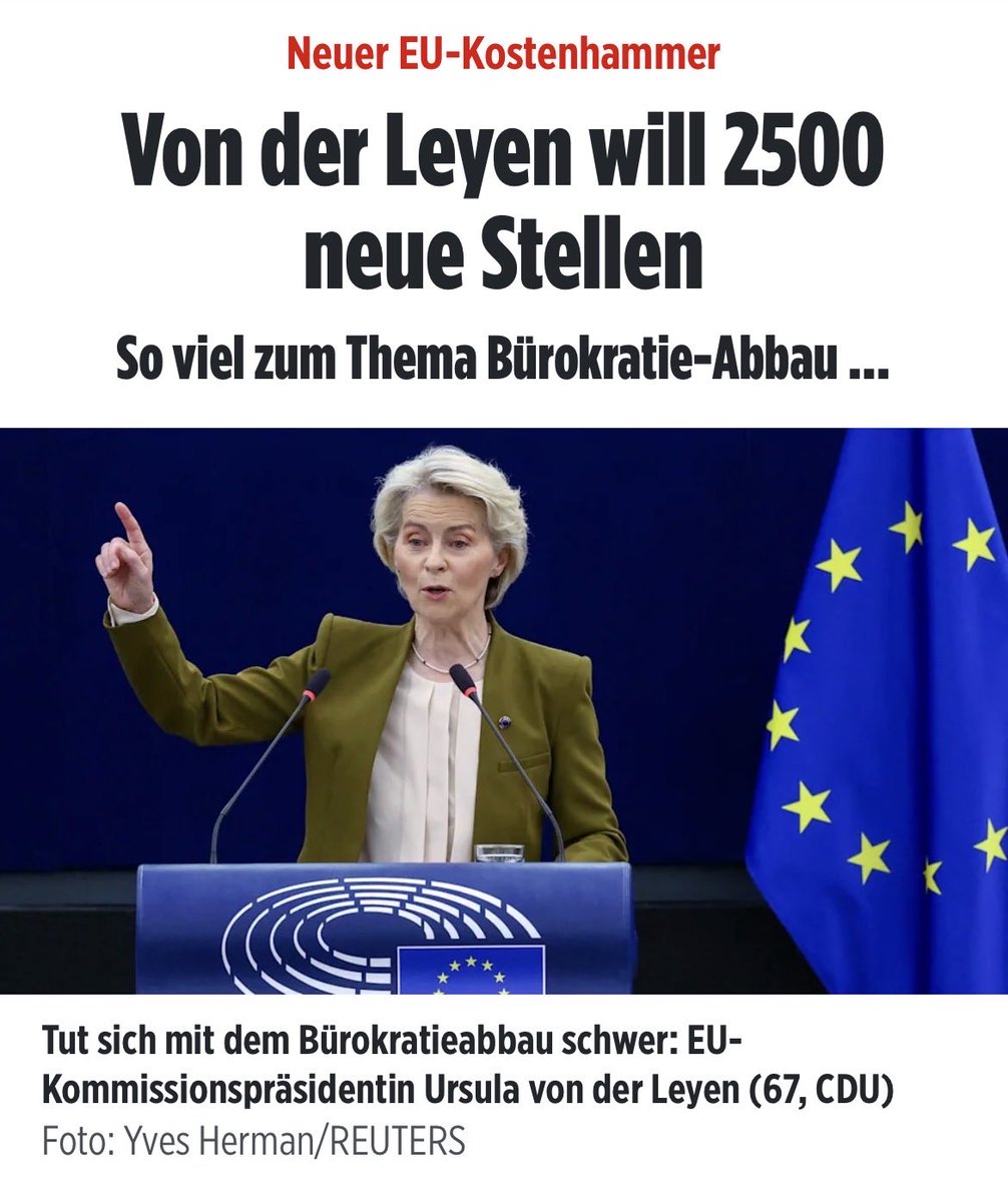 Die 60.000 Mitarbeiter der EU-Institutionen kosten übrigens 13–14 Milliarden Euro pro Jahr! 

Hinzukommt der Wanderzirkus zwischen Brüssel und Straßburg mit 114-120 Millionen Euro pro Jahr.

Das muss beendet werden