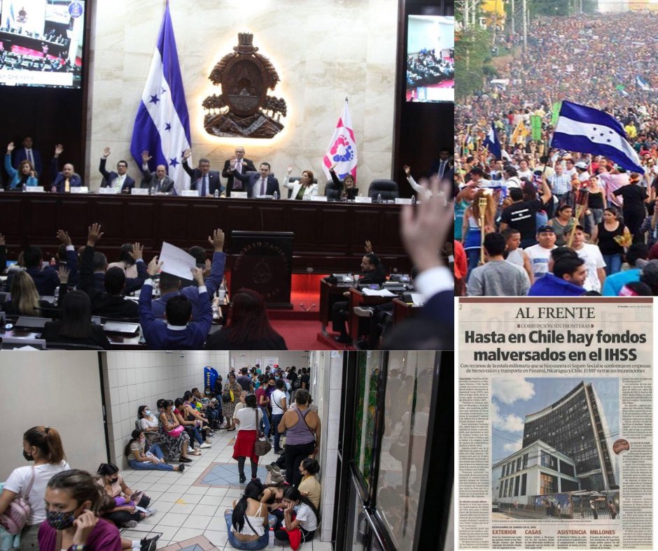 VA A PASAR OTRA VEZ
La última vez que en Honduras se aprobó una Ley de Emergencia en Salud, gobernaba el <a href="/PNH_oficial/">Partido Nacional de Honduras</a>, el Presidente era Pepe, el del Congreso JOH y M. Oliva en Comisión de Salud. Esa “carta libre” permitió el desfalco de 3,500 millones de dólares del IHSS.
Los