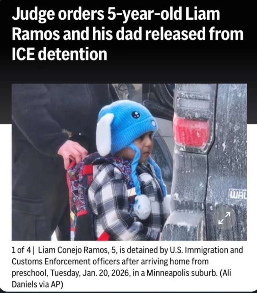We are living in a time where it requires a court order to release a 5 year old, wearing a blue bunny hat, from prison.

MAGA is "owning the libs" by locking up babies.   

Good talk.......