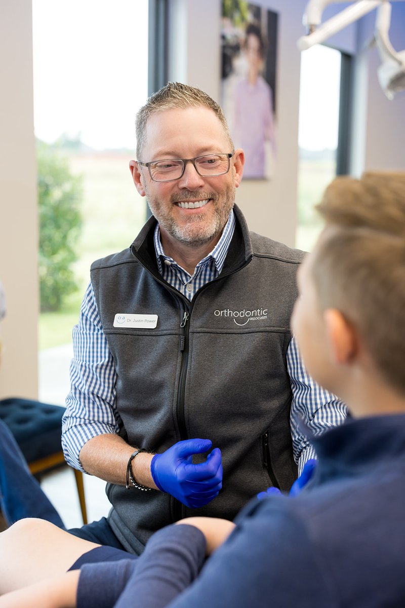 Dr. Power loves getting to know his young patients and helping build their confidence. You can find him rotating between our Edmond (Kelly and Covell), OKC, and Mustang locations. 
#orthodonticassociates #edmondok #mustangok #okc