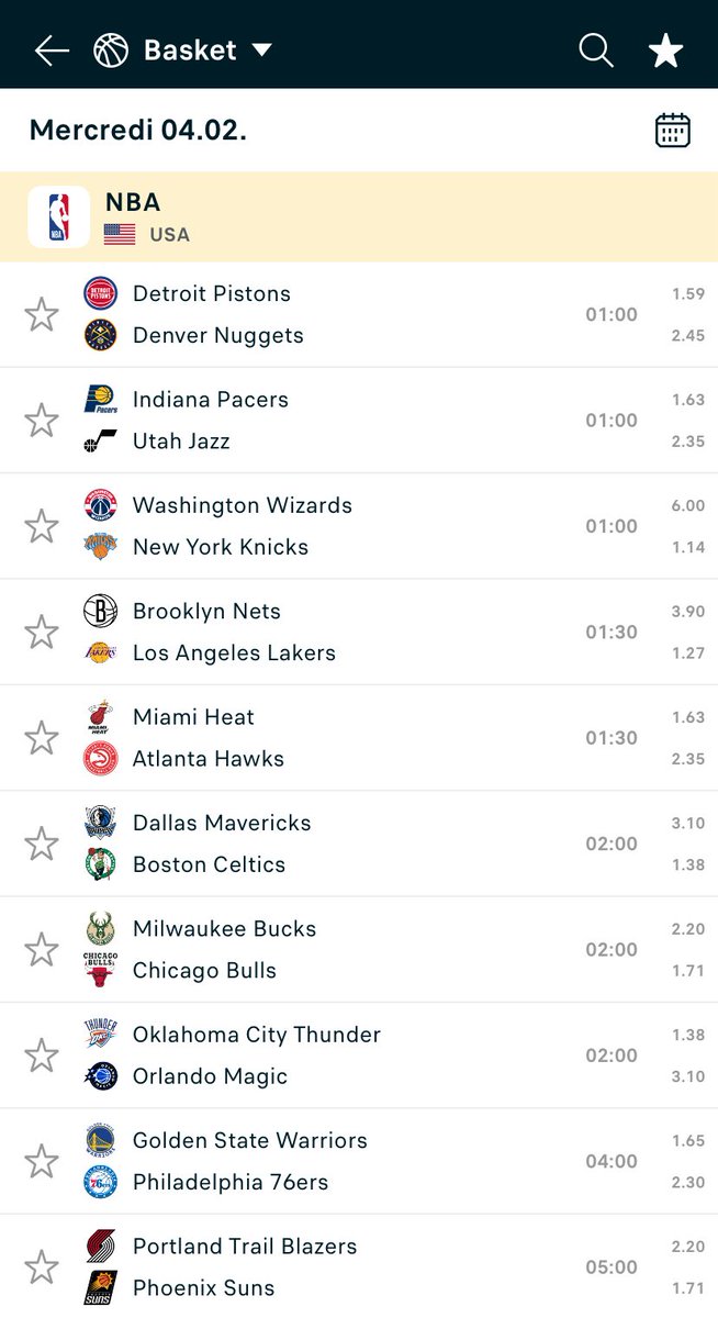 🤩💰🧨

Énormément de choix aujourd’hui, comme j’ai dit sur le canal les gars comme d’hab priorité à la NBA ce soir on va totalement ce régaler🫡

Le public je vous ai totalement régalé hier avec ce magnifique 7/7✅ envoyez un max de ❤️‍🔥/RT et on enchaine tous ensemble💰