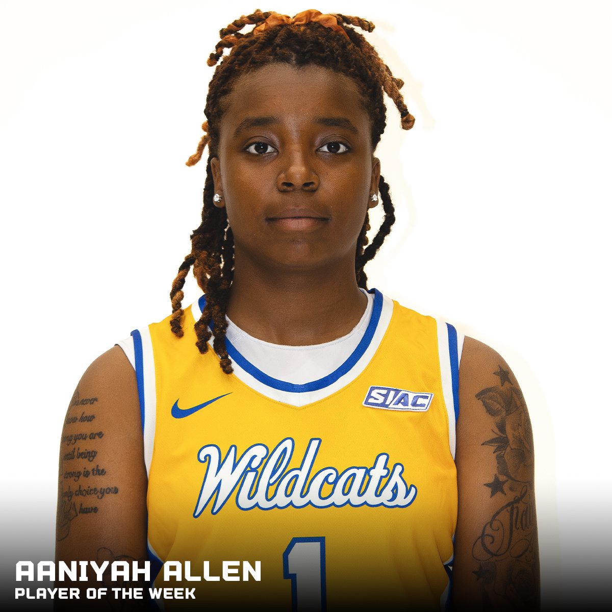 TheSIAC's tweet photo. 𝗦𝗜𝗔𝗖 𝗪𝗢𝗠𝗘𝗡’𝗦 𝗕𝗔𝗦𝗞𝗘𝗧𝗕𝗔𝗟𝗟 𝗪𝗘𝗘𝗞𝗟𝗬 𝗛𝗢𝗡𝗢𝗥𝗦 🏀

𝗣𝗹𝗮𝘆𝗲𝗿 𝗼𝗳 𝘁𝗵𝗲 𝗪𝗲𝗲𝗸
Aaniyah Allen, Fort Valley State
Guard | Junior | Elberton, Ga.

𝗡𝗲𝘄𝗰𝗼𝗺𝗲𝗿 𝗼𝗳 𝘁𝗵𝗲 𝗪𝗲𝗲𝗸
Paris Triplett, Albany State
Center | Sophomore | Orlando, Fla.

#SIAC | #SIACWBB | #LeadersRiseHere