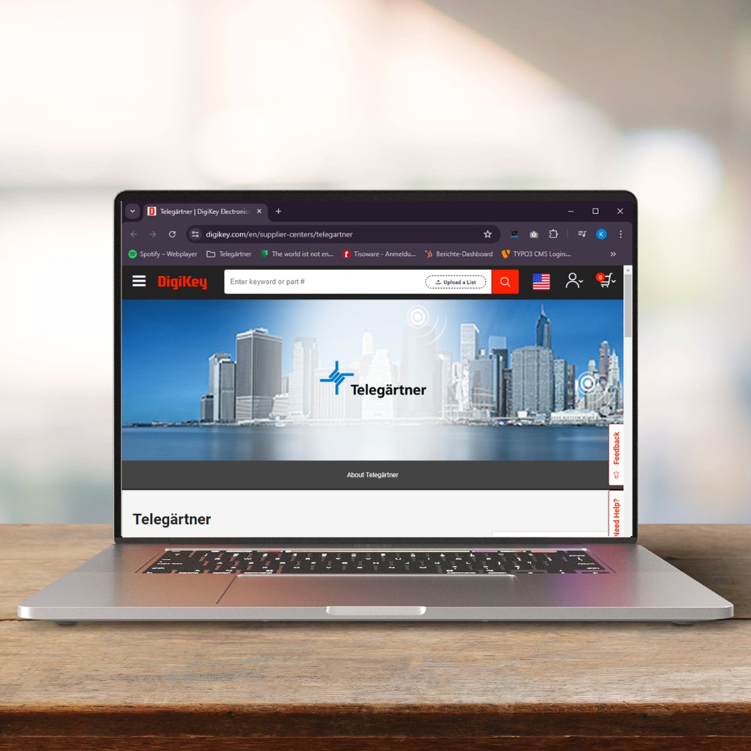 We’re excited to bring our high-quality connectivity solutions closer to you through Digi-Key, one of the world’s leading distributors! 
Start building with Telegärtner today: eu1.hubs.ly/H0qRGr80 

#Telegärtner #DigiKey #Connectivity #TechInnovation #NetworkingSolutions