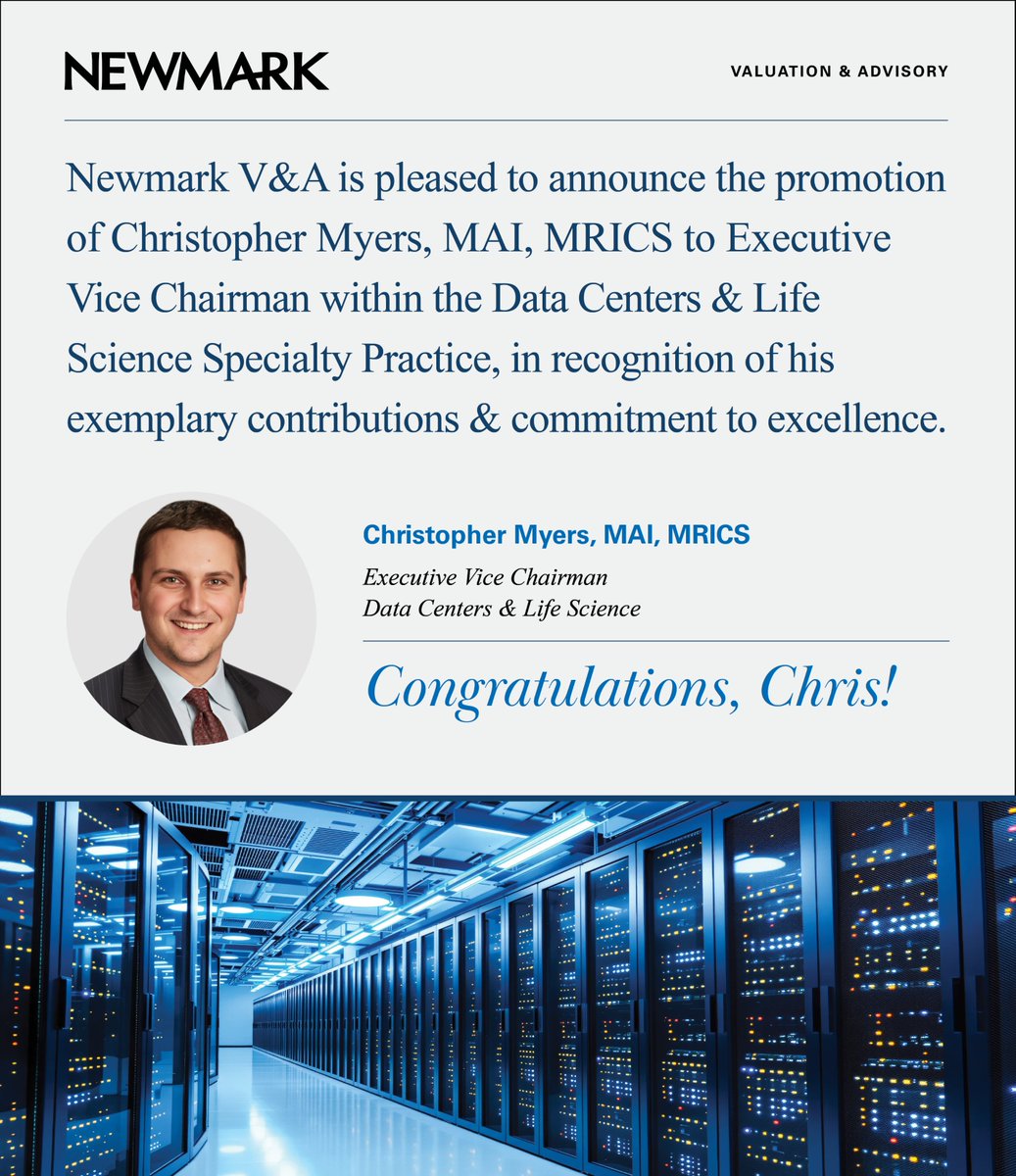 Newmark Valuation & Advisory tweet media
