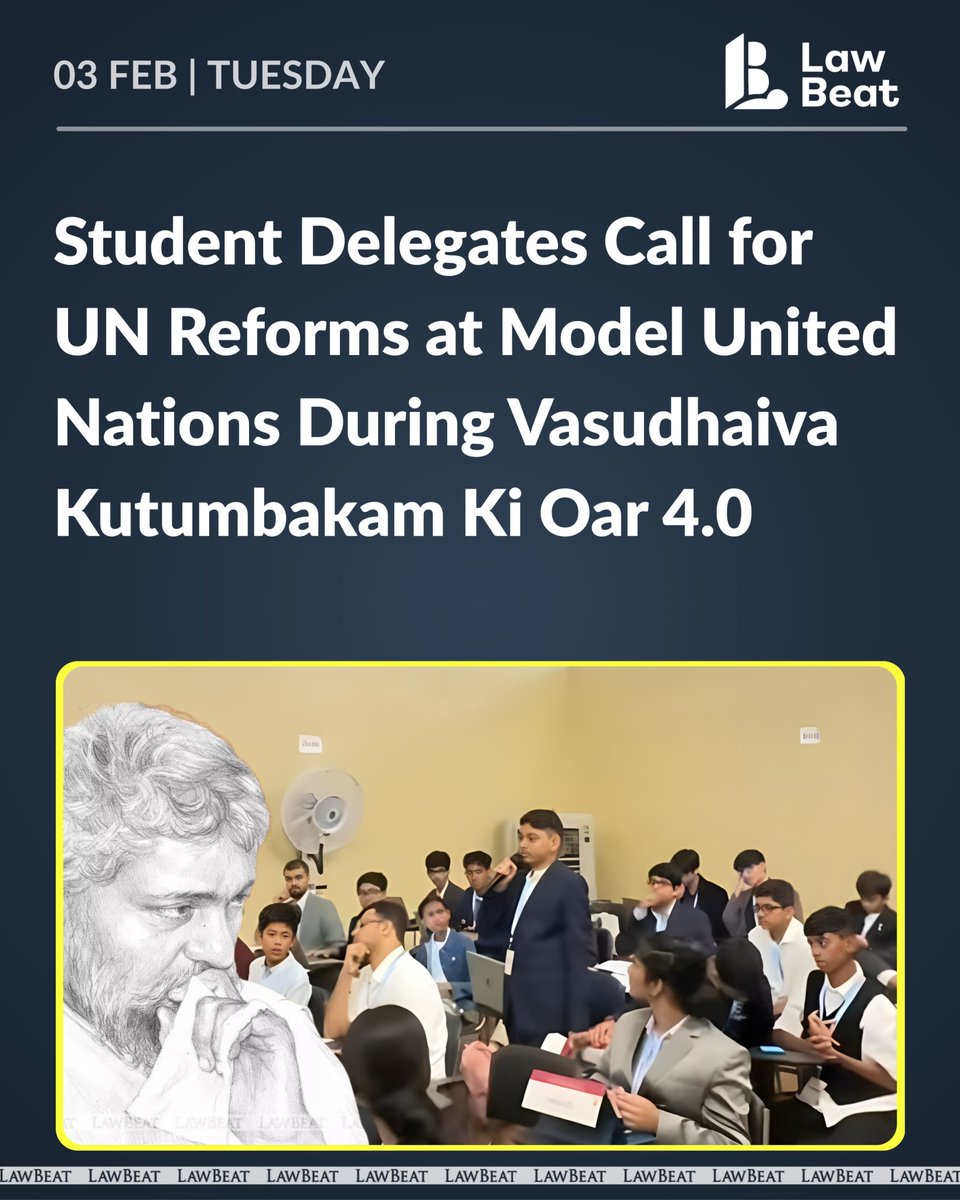 A Model United Nations organised by Jyot alongside the Vasudhaiva Kutumbakam Ki Oar 4.0 Conclave saw over 160 students deliberate on global governance, with delegates calling for disarmament, equitable access to resources and the abolition of veto power at the United Nations