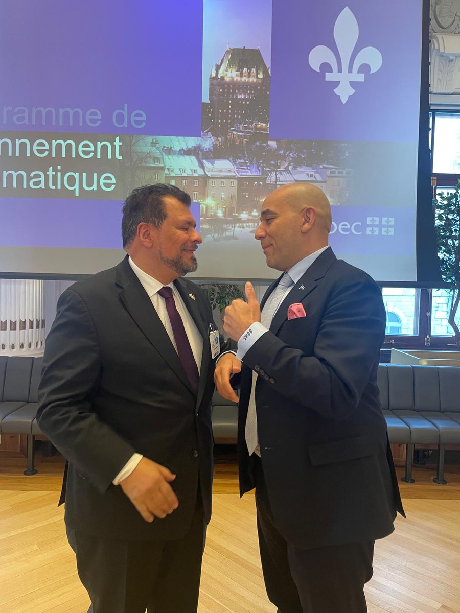 Merci au gouvernement du Québec pour son accueil et son hospitalité.

Nos remerciements au ministre des Relations internationales, <a href="/Cskeete/">𝘾𝙝𝙧𝙞𝙨𝙩𝙤𝙥𝙝𝙚𝙧𝙎𝙠𝙚𝙚𝙩𝙚</a>, pour la qualité des échanges.

<a href="/MRIF_Quebec/">Relations internationales du Québec</a> <a href="/SRE_mx/">Relaciones Exteriores</a> @QuebecMx <a href="/NatFigli/">Natalia Figueroa Lima</a>