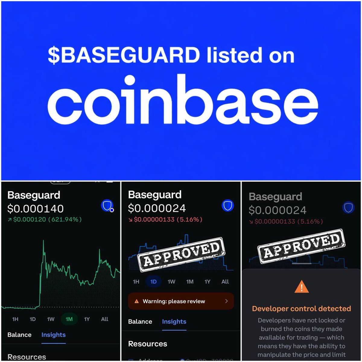 RG_0824's tweet image. Day 5 notifying @dexscreener and @uniswap to recognize @Baseguardev a legitimate project launched via Smart Contract that has a separate CA which auto locks liquidity, shows that it’s locked, and can’t be rugged. If Coinbase was able to verify it &amp;amp; approve, so can you. #LockIt
