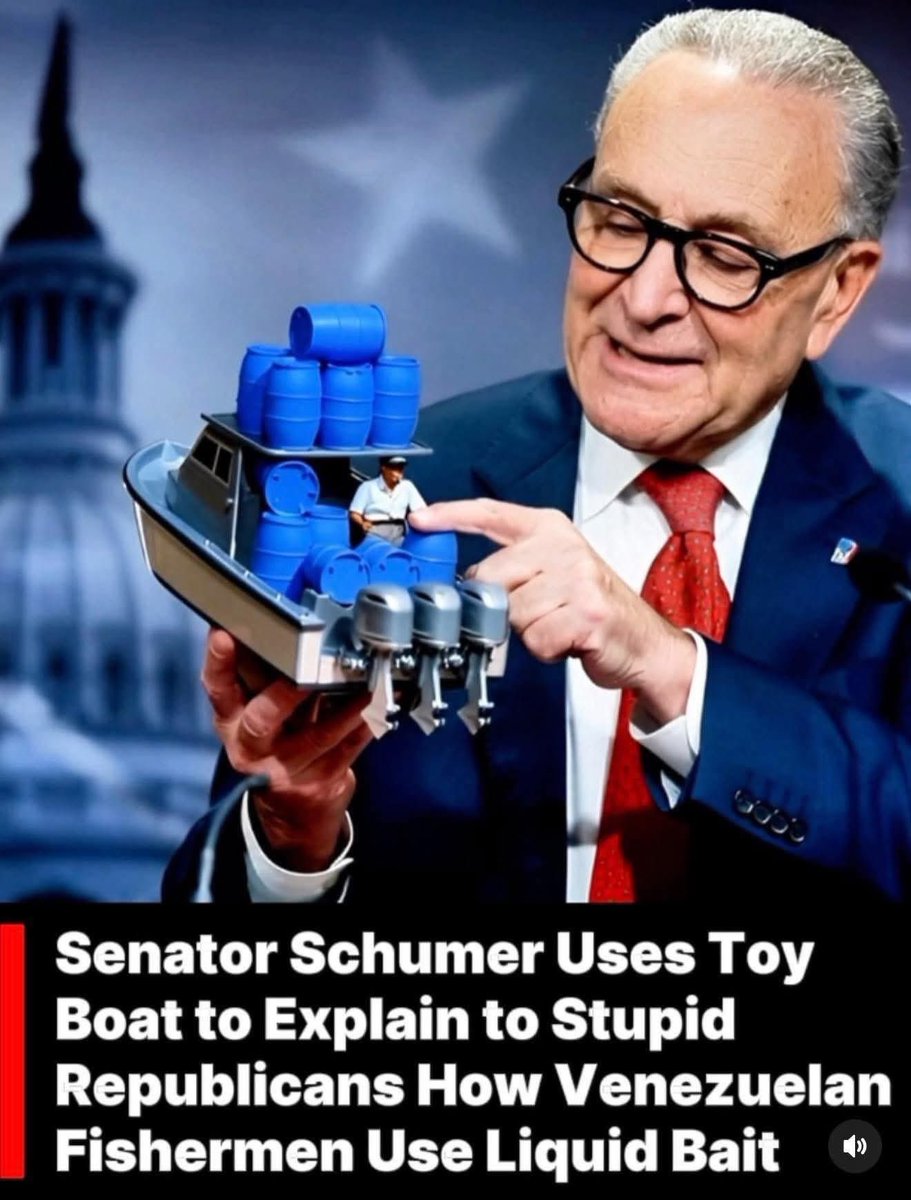 Happy Tuesday morning. Have a great day. Chuck Schumer is the biggest joke in the Senate