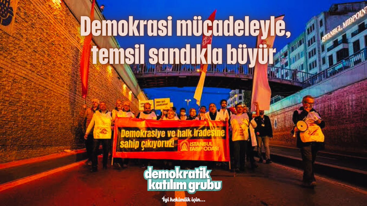DkgTabip's tweet photo. Demokrasinin ön koşulu olan eşit ve adil seçimlerin ülkemiz için önemini hatırlatmak ve herkese göstermek üzere; bütün hekimleri İstanbul Tabip Odası seçim sürecine aktif olarak katılmaya davet ediyoruz. https://t.co/39UjBFM4Og