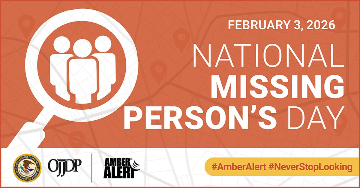 OJPgov's tweet photo. In recognition of #NationalMissingPersonsDay, weโre highlighting @OJPOJJDPโs What About Me? Finding Your Path Forward When Your Brother or Sister is Missing (Second Edition) publication on our #AMBERAlert website: https://t.co/JDaiAxFKyE #NeverStopLooking https://t.co/YhgUbpjPcE