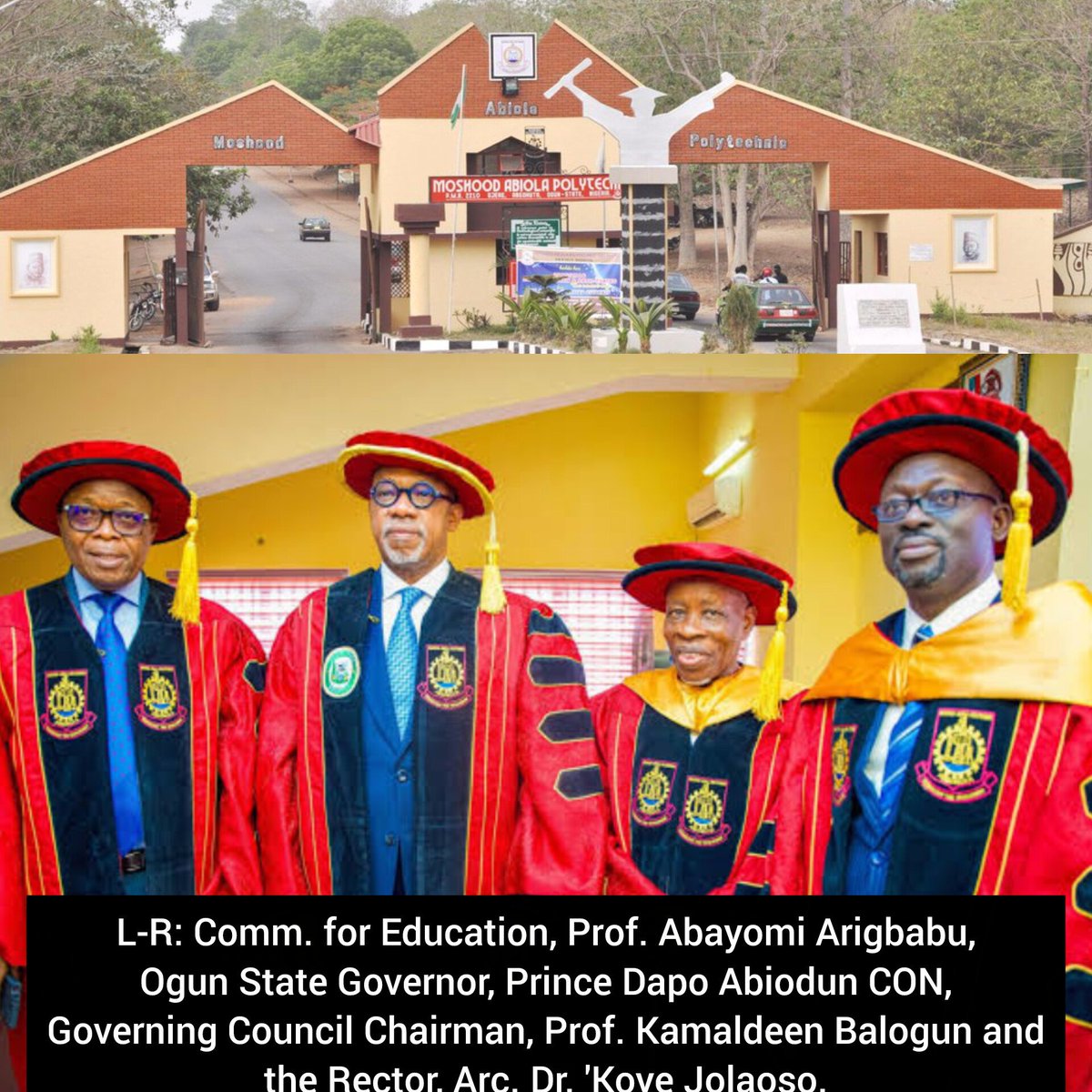 From Local Relevance to Global Impact: How MAPOLY Has Fulfilled the Dream of Ogun’s Pioneers at 50

Ogun State, the gateway to Nigeria’s southwestern prosperity, is home to <a href="/MAPOLYinfo/">Moshood Abiola Polytechnic, Abeokuta.</a>, a beacon of technical education and a lasting symbol of its founders.

mapoly.edu.ng/from-local-rel…
