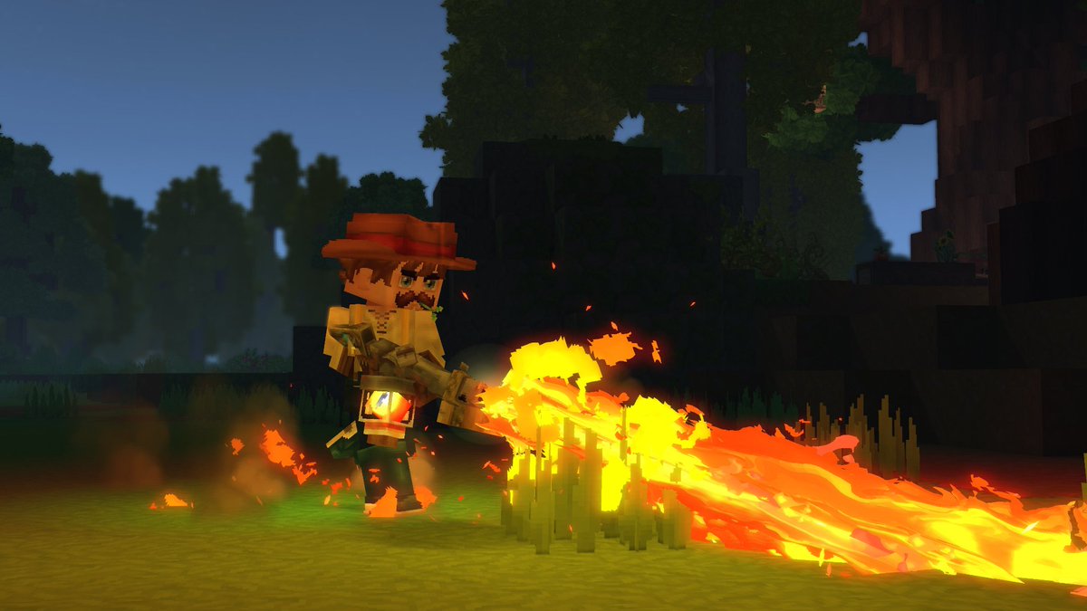 #Hytale - LANÇA-CHAMAS NO HYTALE?! 🔥

Simon acabou de postar essa imagem, e sim, parece um lança-chamas em ação. Fogo contínuo, partículas insanas e uma animação que não parece nada "provisória”.

Hytale cozinhando algo quente, literalmente. 💚