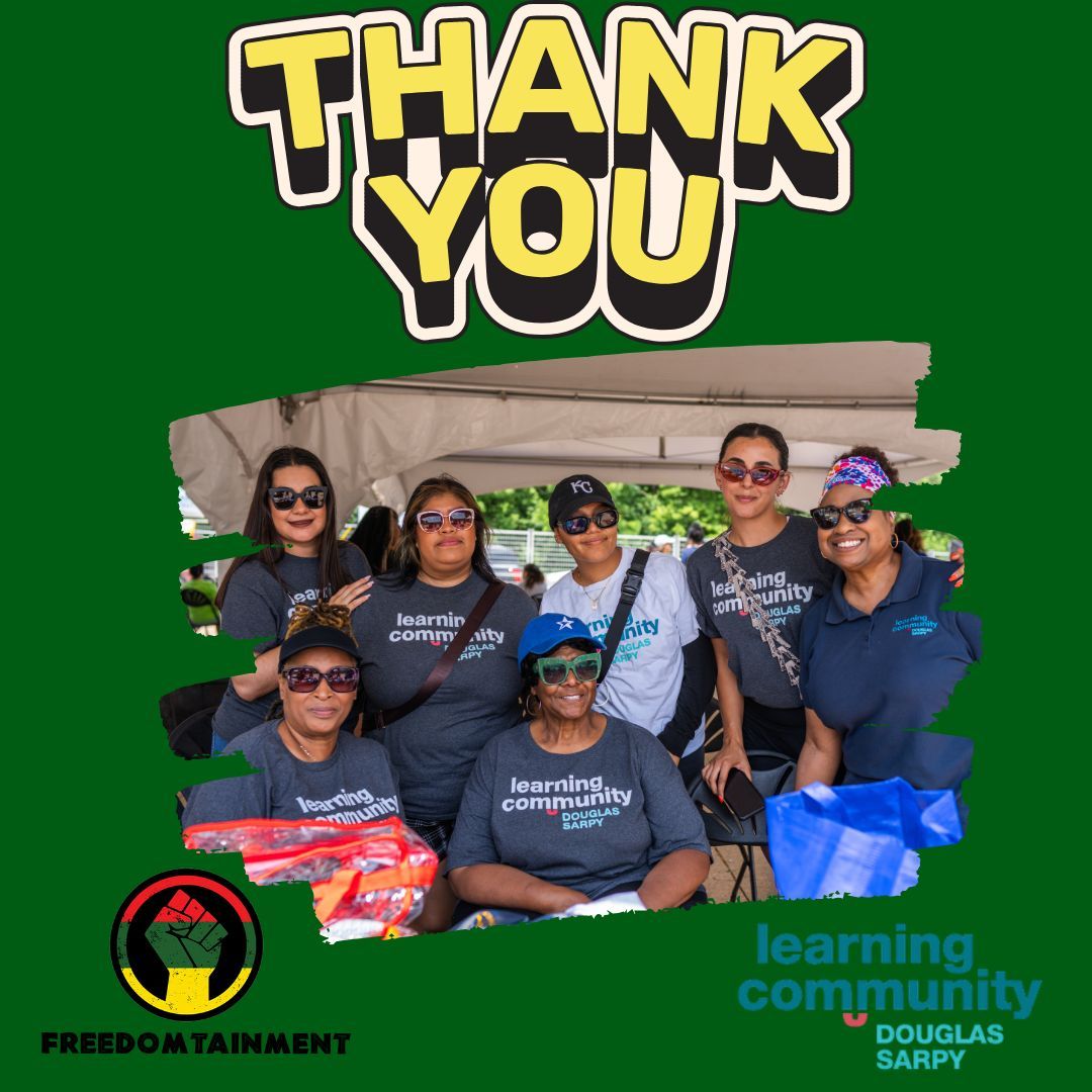 Freedomtainmen1's tweet photo. We’re grateful for the partners and sponsors who make our work possible. Your support helps us create spaces for culture, opportunity, and community. Thank you for standing with us, Learning Community of Douglas and Sarpy Counties ❤️

#freedomtainment #ThankYouSponsors https://t.co/T3BjFUPGTf