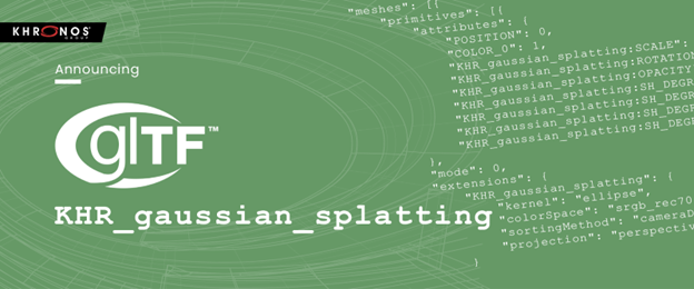 glTF is receiving an important new extension for gaussian splatting. <a href="/thekhronosgroup/">Khronos Group</a> announced a release candidate for KHR_gaussian_splatting baseline extension, enabling storing gaussian splats in glTF 2.0.