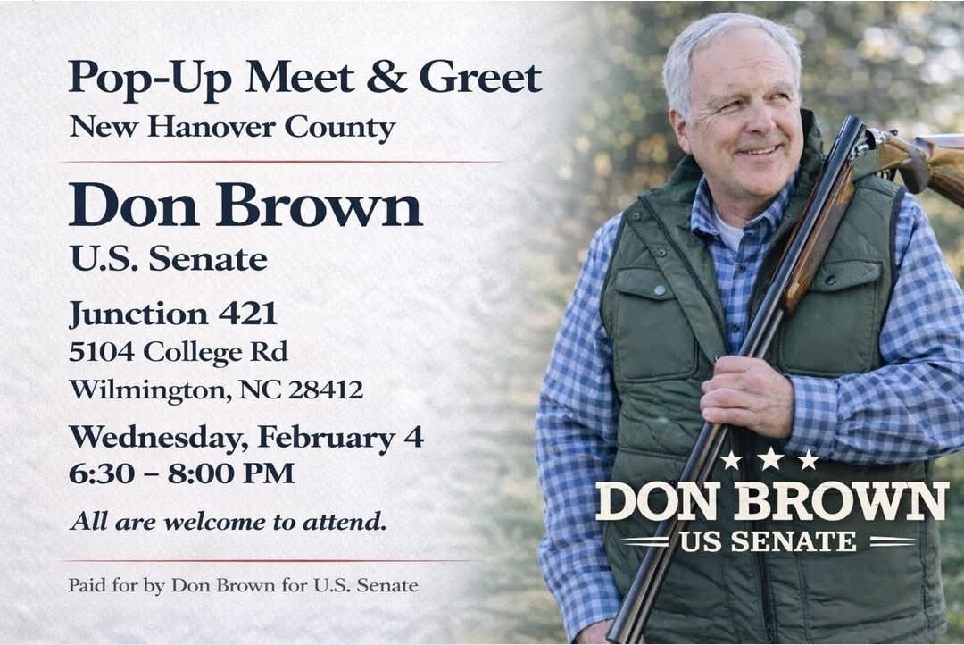 Get out &amp; meet your next Senator!!
<a href="/donbrownfornc/">Don Brown</a> is the man for that job! 
True conservatives all over NC want Brown to replace Tillis.
Get out, listen, ask questions &amp; talk to others to find out why know he's got our backs, not the establishment!
<a href="/elonmusk/">Elon Musk</a> 
<a href="/johnrich/">John Rich🇺🇸</a>