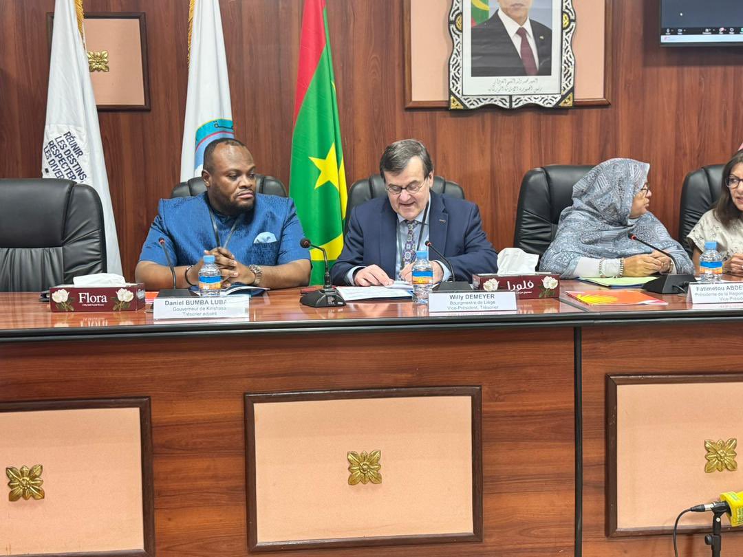 Le gouverneur Daniel Bumba Lubaki a pris part à la 106ᵉ réunion du bureau de 𝗹’𝗔𝘀𝘀𝗼𝗰𝗶𝗮𝘁𝗶𝗼𝗻 𝗜𝗻𝘁𝗲𝗿𝗻𝗮𝘁𝗶𝗼𝗻𝗮𝗹𝗲 𝗱𝗲𝘀 𝗠𝗮𝗶𝗿𝗲𝘀 𝗙𝗿𝗮𝗻𝗰𝗼𝗽𝗵𝗼𝗻𝗲𝘀 (𝗔𝗜𝗠𝗙), 𝘁𝗲𝗻𝘂𝗲 à 𝗡𝗼𝘂𝗮𝗸𝗰𝗵𝗼𝘁𝘁. À cette occasion, les élus locaux francophones ont