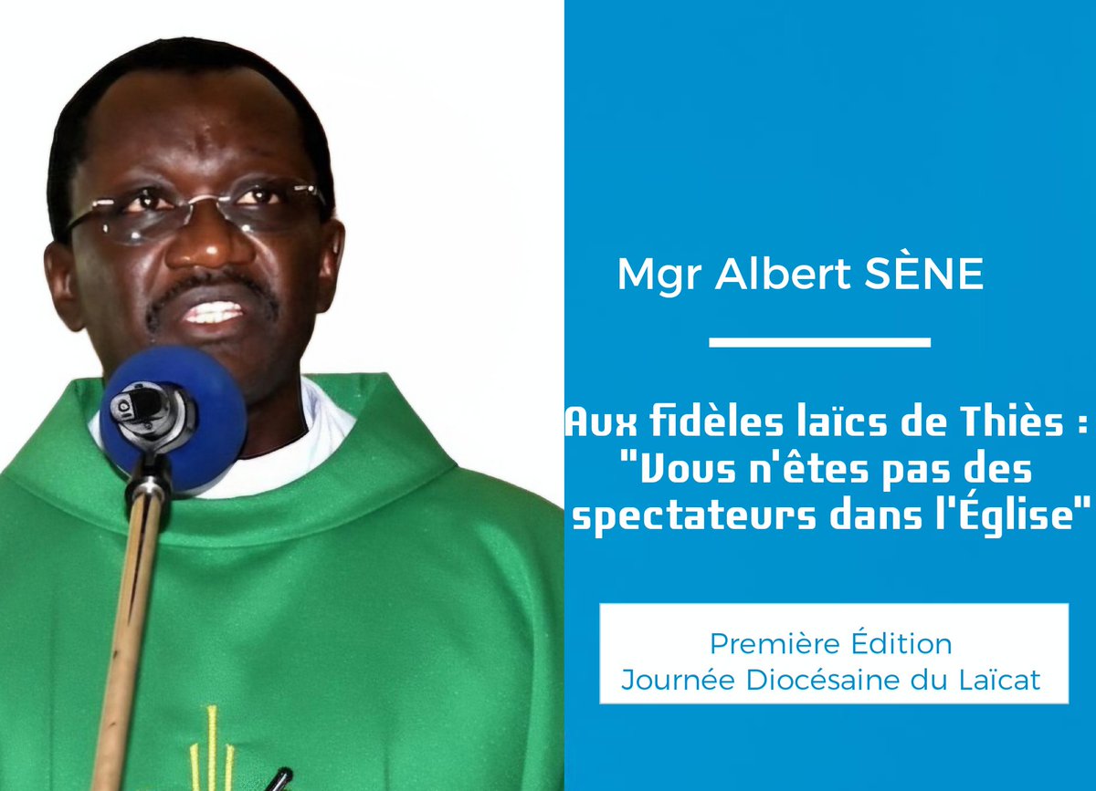 Monseigneur Albert Sène aux fidèles laïcs de Thiès : « Vous n'êtes pas des spectateurs dans l'Église » ucs.sn/news/w1Vr0cWKu…