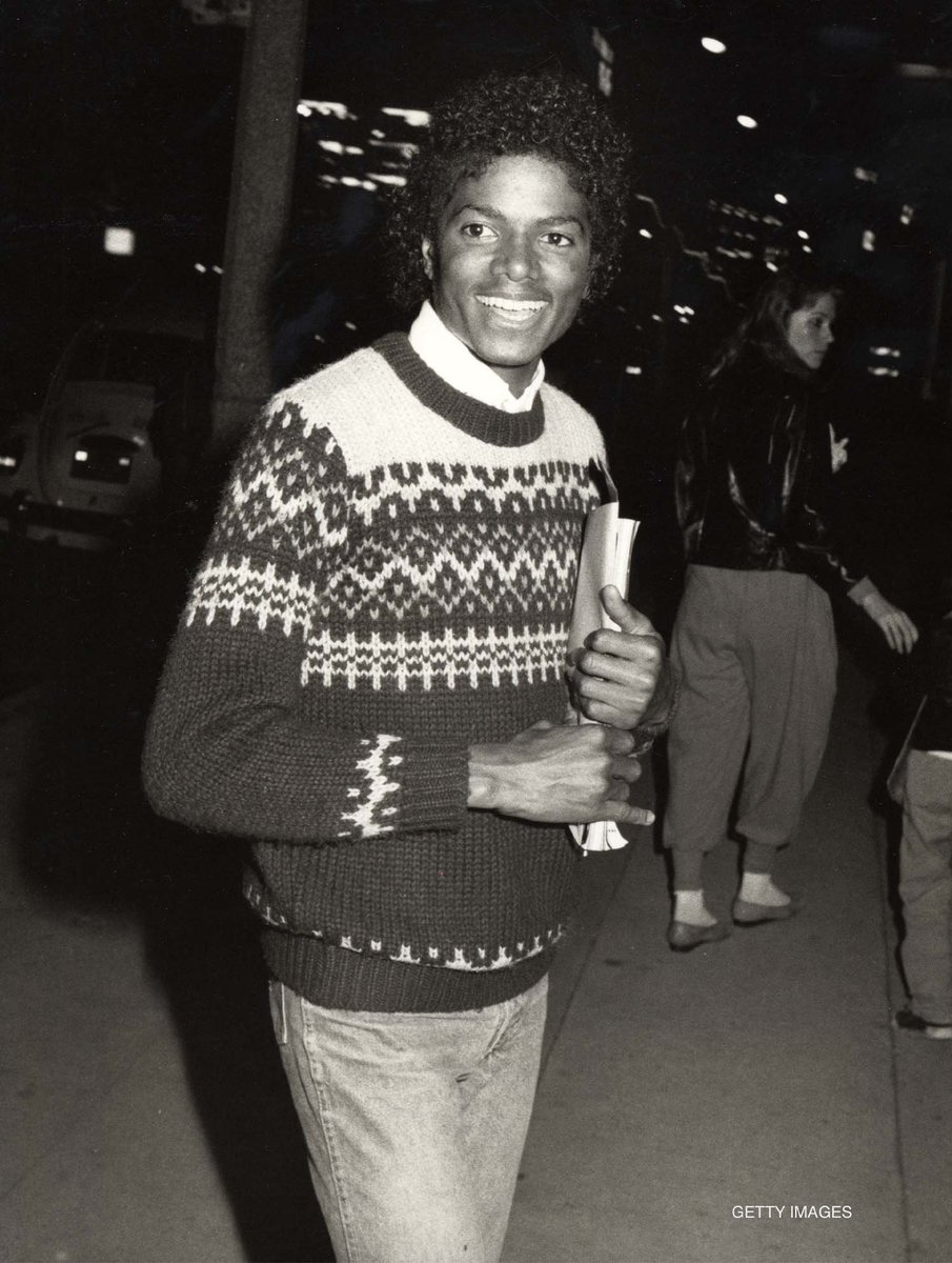 Michael in April 1982 seen outside the Westlake Recording Studios when he had just started working on “Thriller”.

He says personal affirmations helped him prepare to make the world’s biggest selling album of all time.

“I look in the mirror, and I would say over and over to