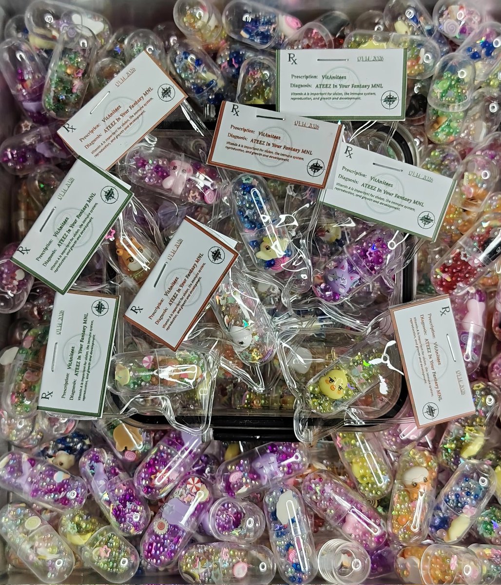 Who needs their Vit. A(niteez)? 😆

Packing Happy Pills for #InYourFantasy_MNL

Daughter <a href="/Hua_Yueie/">Niqellai will see ATEEZ 💫🐇</a> and I can't wait to meet Atiny Friends

💗⏳🌌♾️⚓🏴‍☠️

 #ATEEZinManila