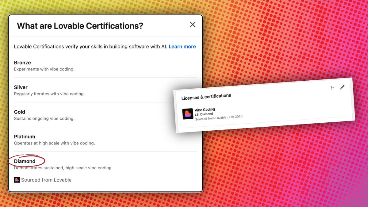 wrccdesign's tweet photo. Just hit Diamond level on @Lovable If you want to see what I’ve been building, here are three live projects: https://t.co/feEx6hGzAK
https://t.co/nHYAjcZGsB
https://t.co/5VaAofH0gx

@lovableshipped @LinkedinBrasil @LinkedIn https://t.co/IR7ZjbTRSH