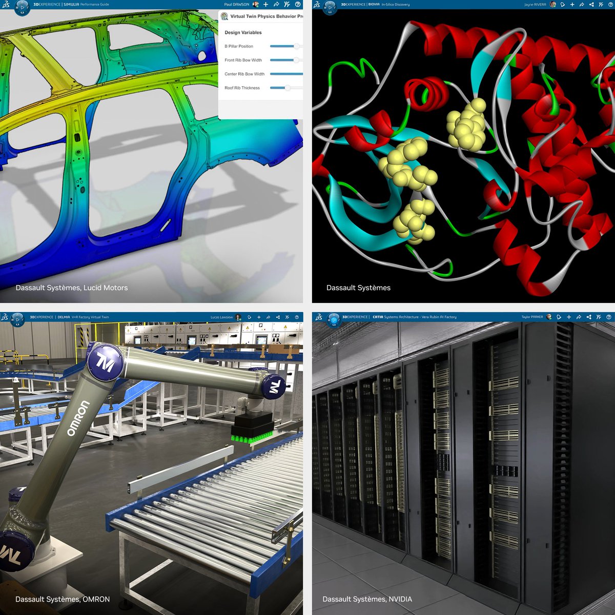 Today at #3DXW26, NVIDIA and <a href="/Dassault3DS/">Dassault Systèmes</a> announced a partnership to build an industrial AI platform for next-generation virtual twins.

“Together with Dassault Systèmes, we’re uniting decades of industrial leadership with NVIDIA’s AI and Omniverse platforms to transform how