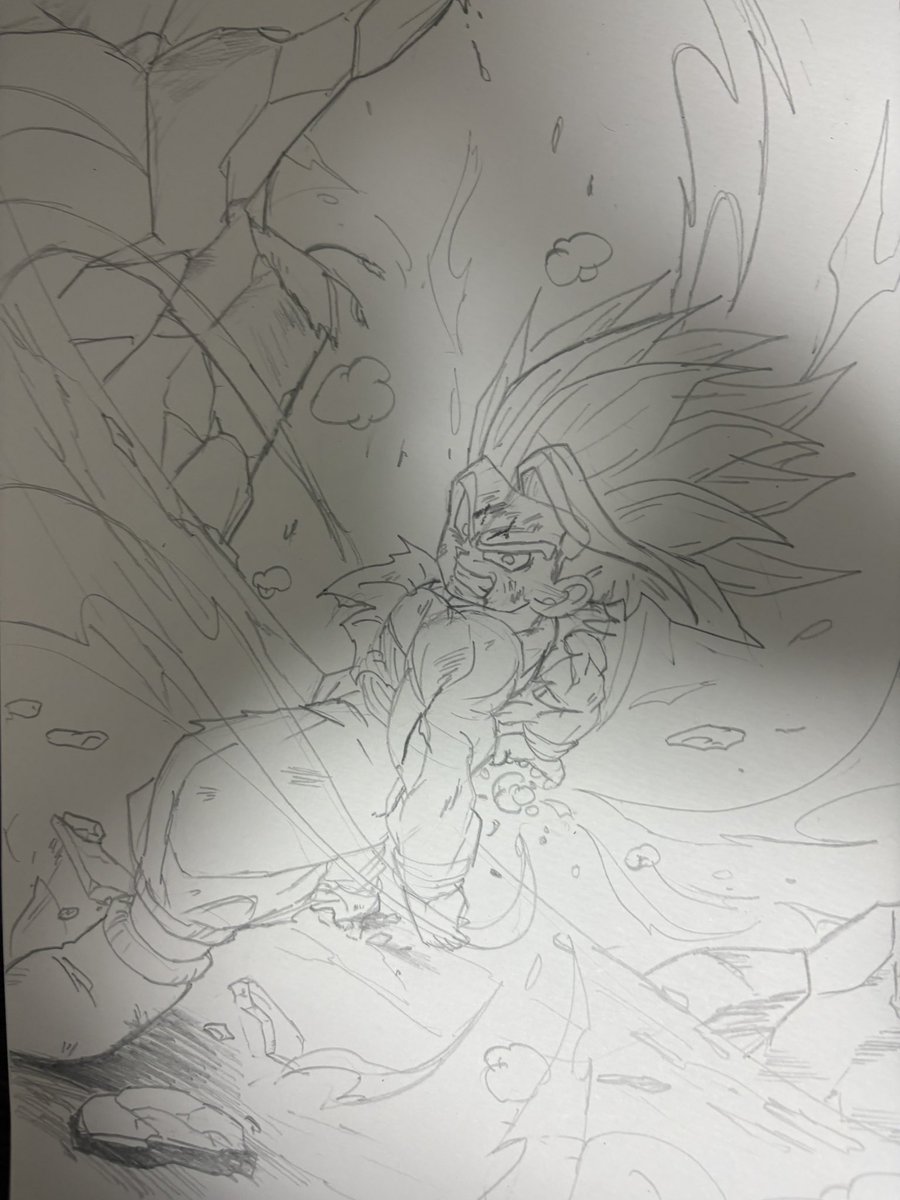 え、、、 僕どうやって描いたんだこれ、、、 勢いで描くってのはすごい