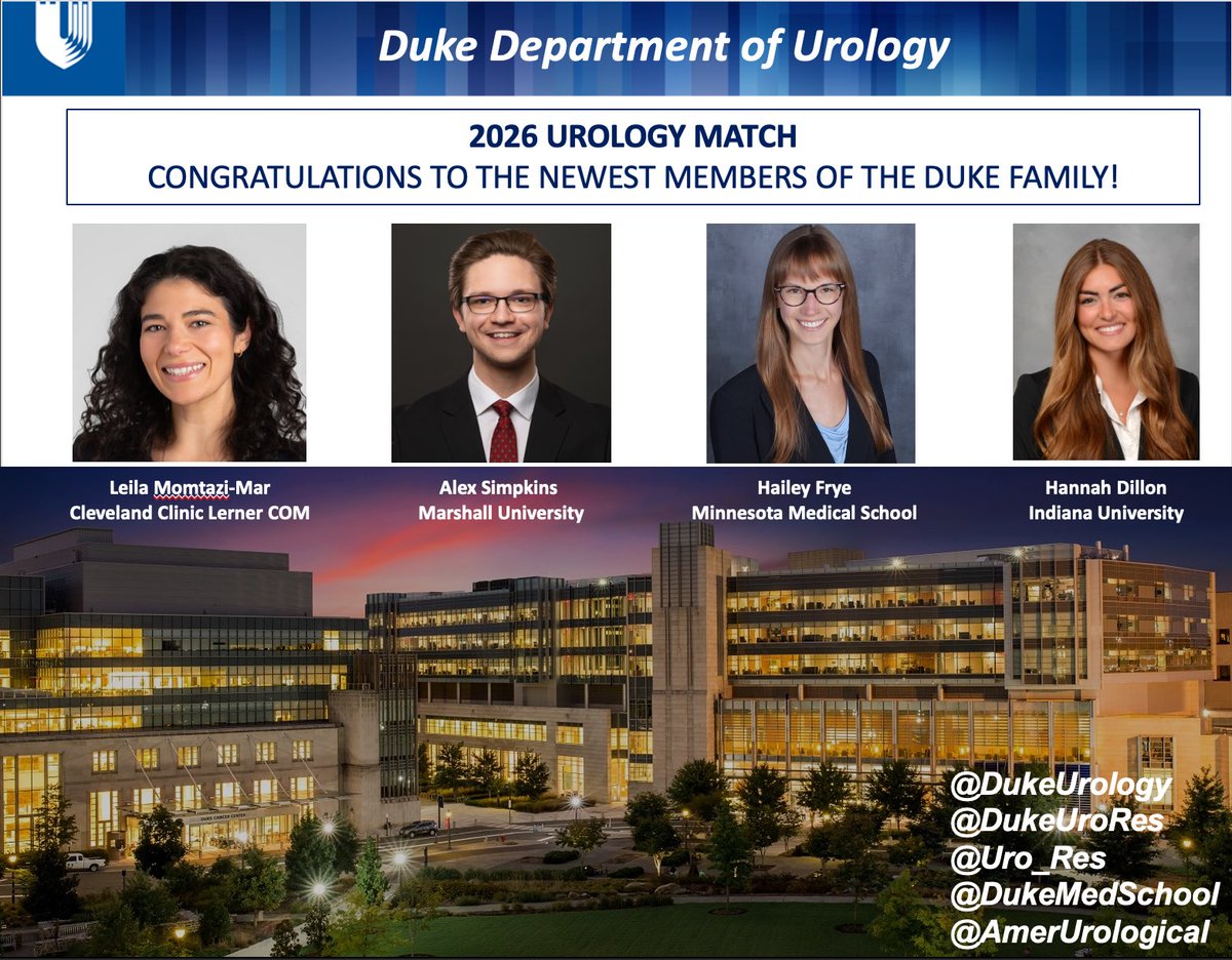 Duke Urology Residency Program tweet media
