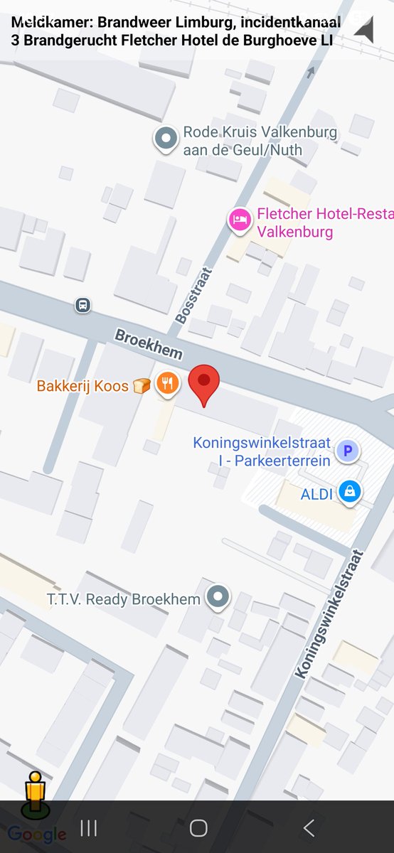 Brandgerucht bij Fletcher Hotel in Valkenburg