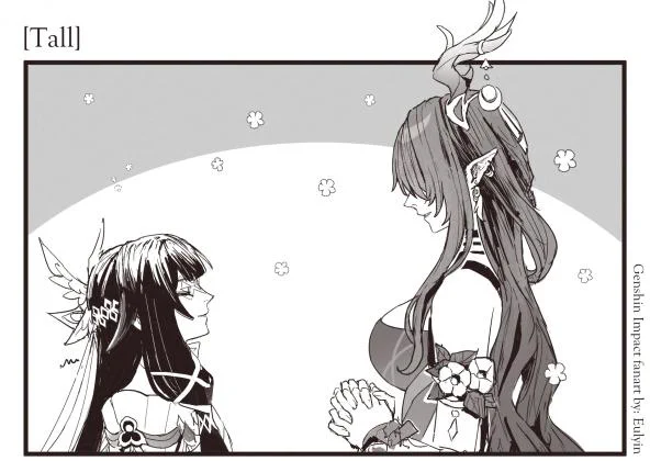 [Tall]
Columbina doesn't see them directly but still--

#genshinimpact #GenshinMoonInvitation #LunaIVFanart 