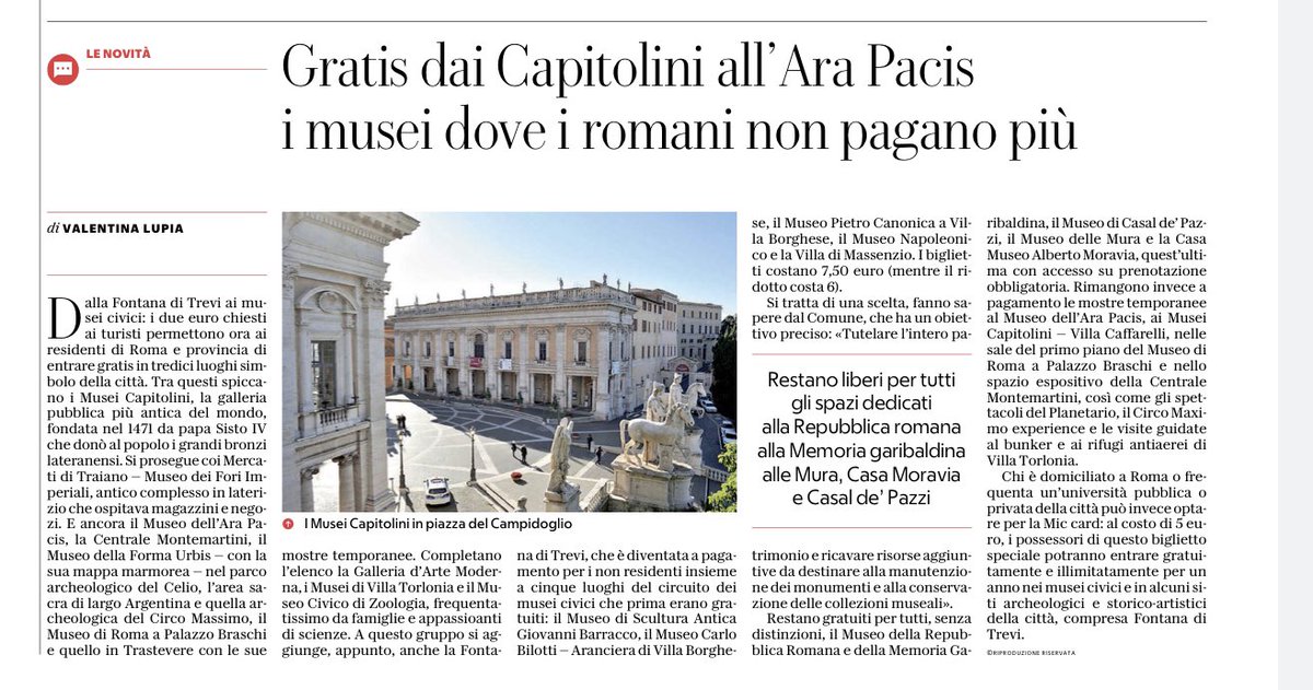 nunziapenelope's tweet image. Con  i 2 euro scuciti ai turisti per la fontana di Trevi, noi romani avremo altri 13 musei aggratis. E sono alcuni dei piu belli di Roma, tra l’altro. Ancora grazie al sindaco @gualtierieurope