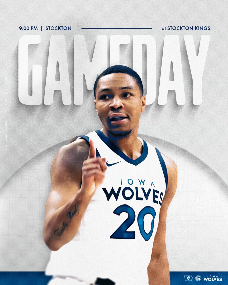 iawolves's tweet photo. One more night in California
π: @StocktonKings
π: Adventist Health Arena
β°: 9:00 PM
πΊ: ESPN+ https://t.co/45AhkGMWaM