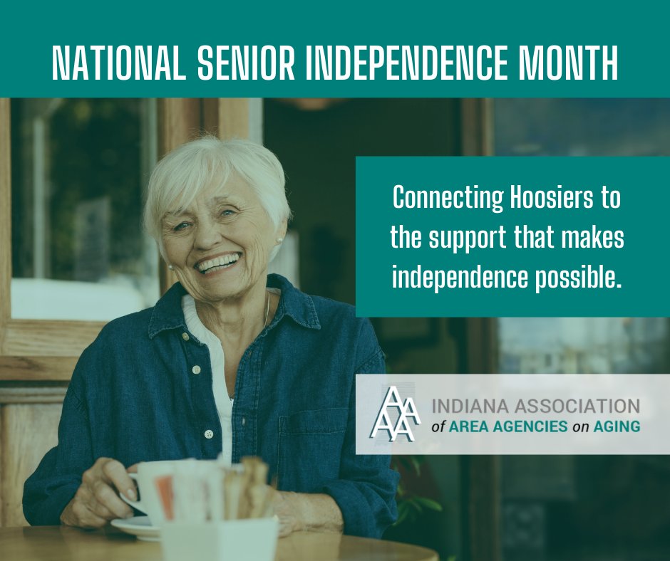 Independence doesn’t mean doing everything alone.

With the right support, older adults can continue living safely, confidently, and with dignity. Help is available to make independence possible.

#IAAAA #SeniorIndependenceMonth #HealthyAging