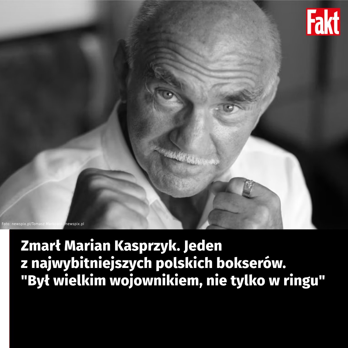 Fakt_pl's tweet photo. Nie żyje legenda boksu 🥊🇵🇱💔 Marian Kasprzyk zmarł w wieku 86 lat. Taki był naprawdę. Autor biografii ujawnił, jak próbowano go zniszczyć ➡️ https://t.co/svIKxcZhy3
#Kasprzyk #boks #olimpiada #pamięć https://t.co/wpPXyWo8Qa