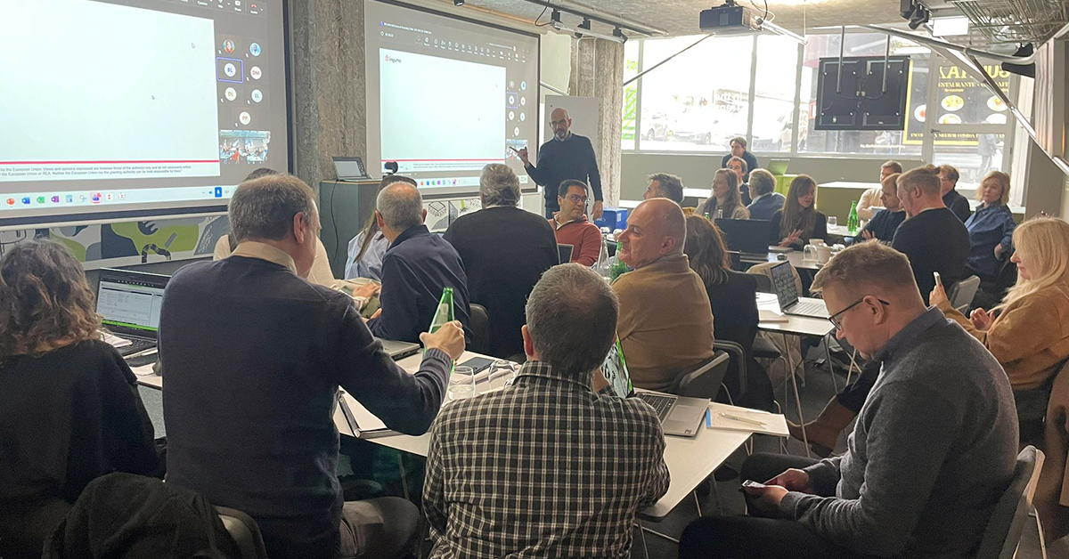 Baskegur's tweet photo. 📍 5ª asamblea general del consorcio Inguma en Oporto (Portugal). El proyecto #Inguma, que cuenta con la participación de Baskegur, tiene como objetivo promover el crecimiento de los materiales de origen biológico y su aceptación por parte de la sociedad, centrándose en tres principios fundamentales: sostenibilidad, inclusividad y estética, inspirados en los valores de la Nueva Bauhaus Europea.
Hoy hemos abordado los primeros cinco paquetes de trabajo del proyecto, vinculados a los desarrollos técnicos. ¡Nos esperan dos días intensos de mucho conocimiento por delante, con visitas y workshops interesantísimos!