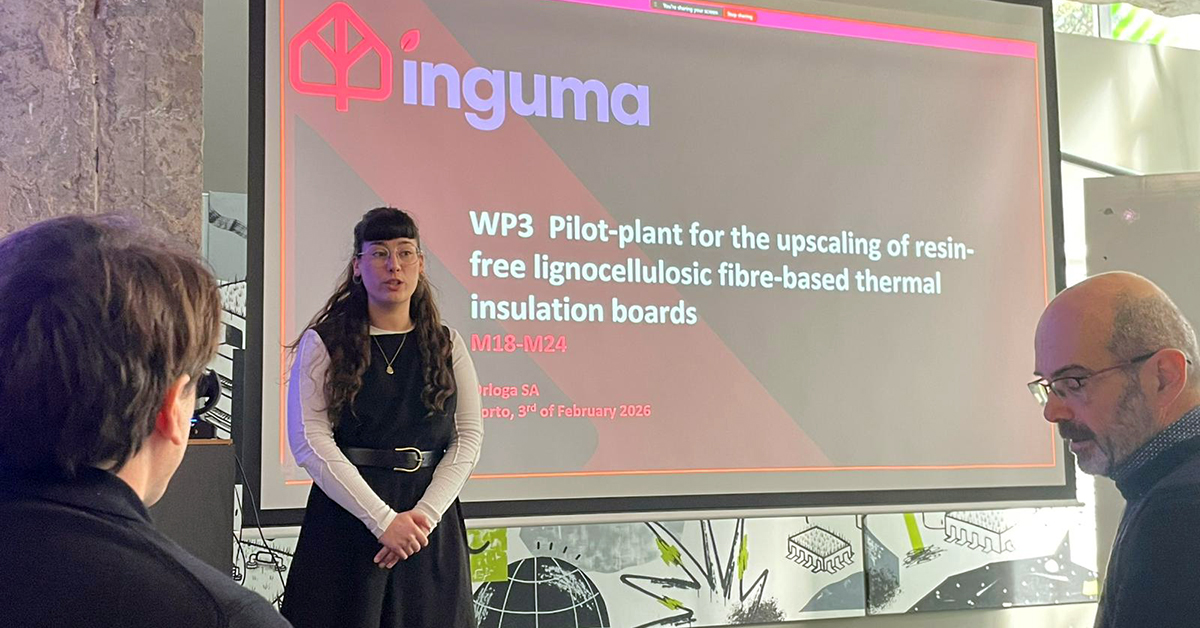 Baskegur's tweet photo. 📍 5ª asamblea general del consorcio Inguma en Oporto (Portugal). El proyecto #Inguma, que cuenta con la participación de Baskegur, tiene como objetivo promover el crecimiento de los materiales de origen biológico y su aceptación por parte de la sociedad, centrándose en tres principios fundamentales: sostenibilidad, inclusividad y estética, inspirados en los valores de la Nueva Bauhaus Europea.
Hoy hemos abordado los primeros cinco paquetes de trabajo del proyecto, vinculados a los desarrollos técnicos. ¡Nos esperan dos días intensos de mucho conocimiento por delante, con visitas y workshops interesantísimos!