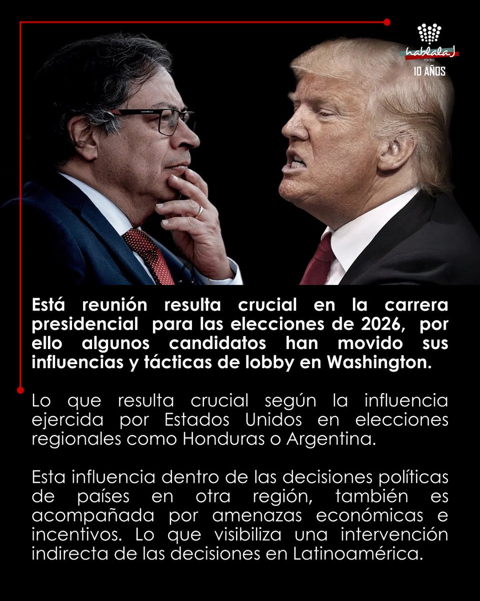 ⭕️Luego de la invasión estadounidense en territorio venezolano, el presidente Gustavo Petro sostuvo una llamada telefónica con Donald Trump organizando un encuentro en Washington hoy 3 de febrero.

El encuentro se da luego de las intervenciones estadounidenses en las decisiones
