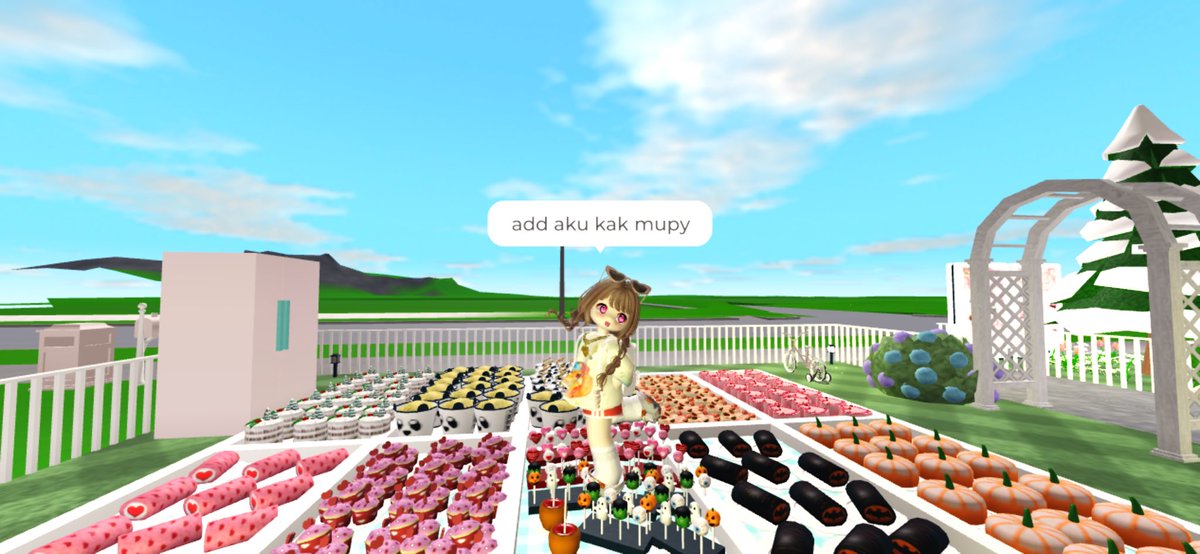 c1vwa's tweet photo. yang maw jajan kue nihhh rakyat bloxburgg aku jual pake bbc ya, yang mau po vale juga bisa start 2k/tray idr only buat po nya 🫰🏻🫰🏻 #roblox #bloxburg #seasonalcake #valentine https://t.co/EFUqqsutKw