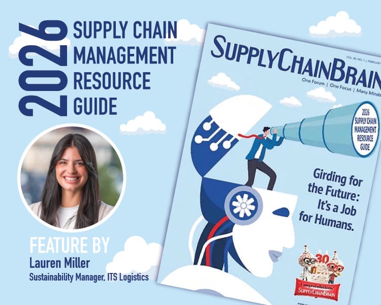 ITSLogisticsInc's tweet image. In @SCBrain's 2026 Annual Resource Guide, Lauren Miller, Sustainability Manager at ITS, and Josh Allen, CCO, break down how #3PLs can drive real progress on alternative fuels by connecting data, #cleanfuel partners, and volume across the supply chain.

🔗na2.hubs.ly/H03r5xX0