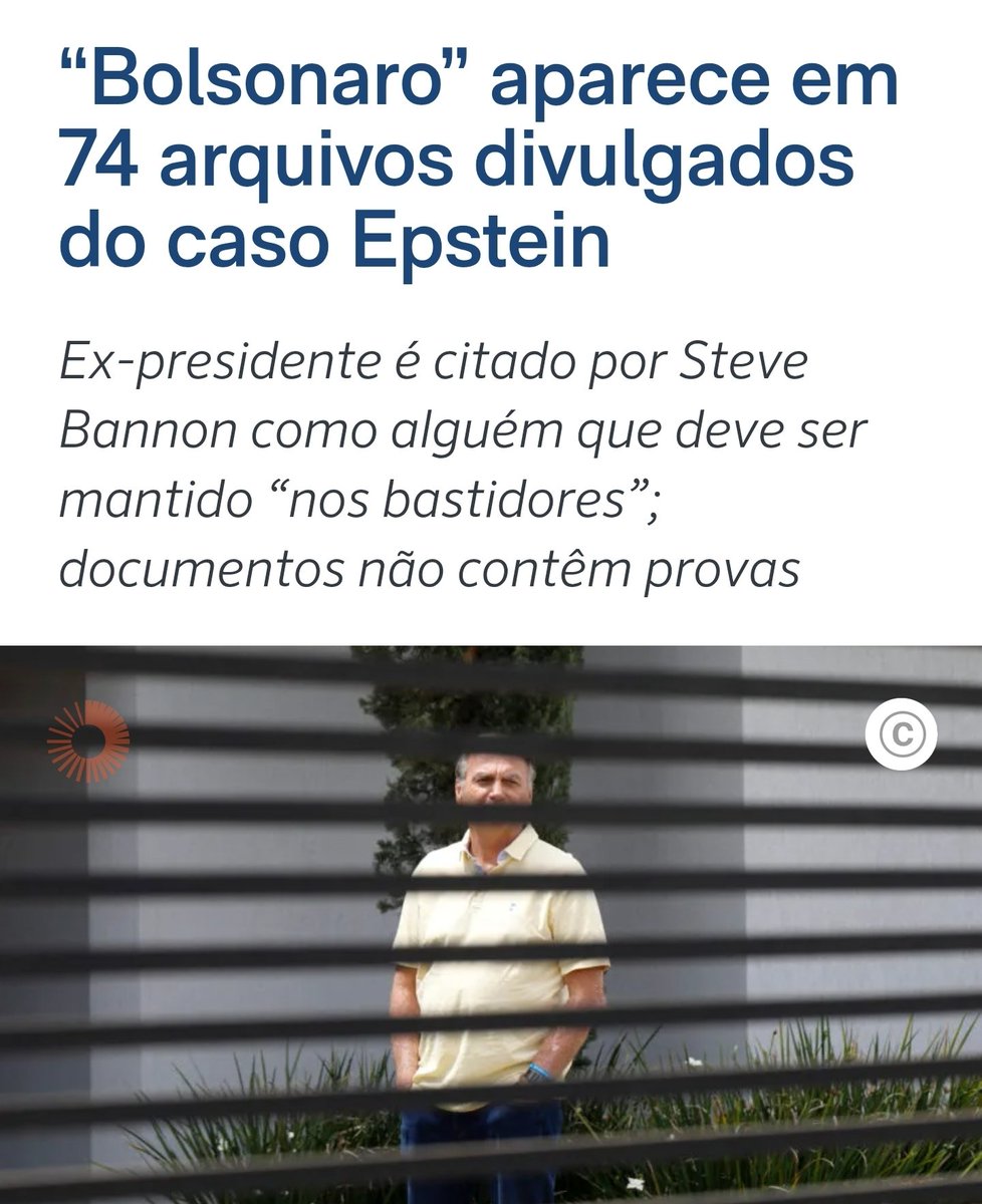 Zero surpresa sobre essa revelação de Bolsonaro estar envolvido no escândalo Epstein, ele mesmo já falou  que "pintou um clima" entre ele e uma menina de 15 anos.