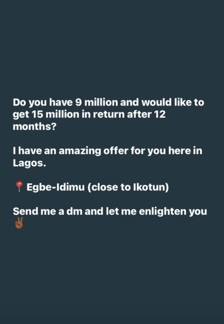 Phodlu_agba001's tweet photo. These are the products we have currently
○ Eko Gardens(Ketu-epe)
○Pinnacle Point ( Oke-oyi illorin)
○Circleville ( Asokoro Abuja)
○1000 Shops project ( Egbe-idimu lagos)
#yourlegitlagosrealtor #realestate #GRAMMYs #wizkid #DavidoGrammy https://t.co/ltFRpVm8bs