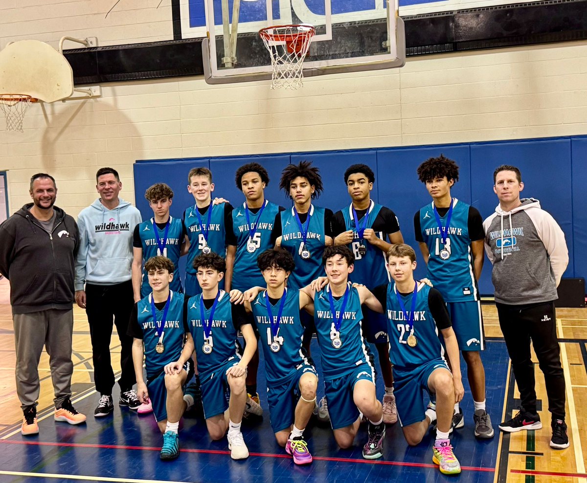 WildhawkBBall's tweet photo. Congrats to our U15 boys Rep team on being 17-1 and capturing the Silver 🥈 in the #HoopCity League. Way to Go Wildhawks! #TheTealisReal #TealTuesday https://t.co/YhHCVLf1Z4
