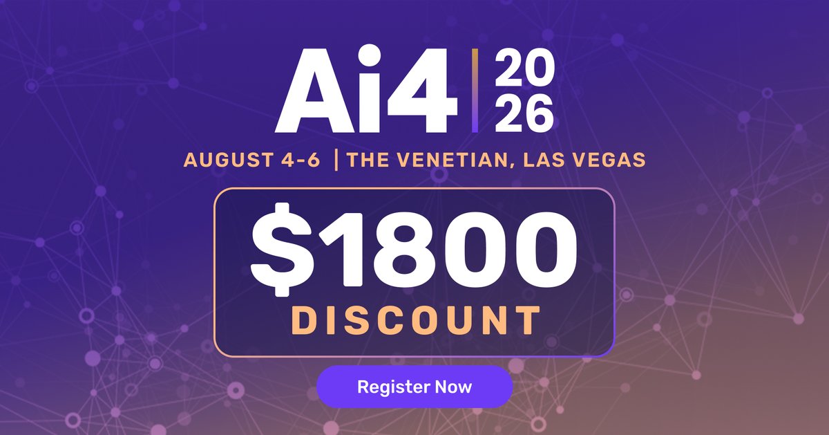 Ai4 - Artificial Intelligence Conferences tweet media