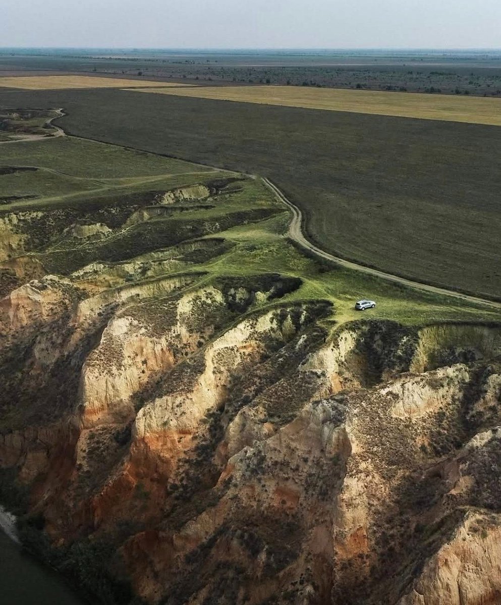The Stanislav Grand Canyon (also known as the Kherson Grand Canyon or Stanislavsky Canyon), located in the Kherson Oblast of Ukraine.